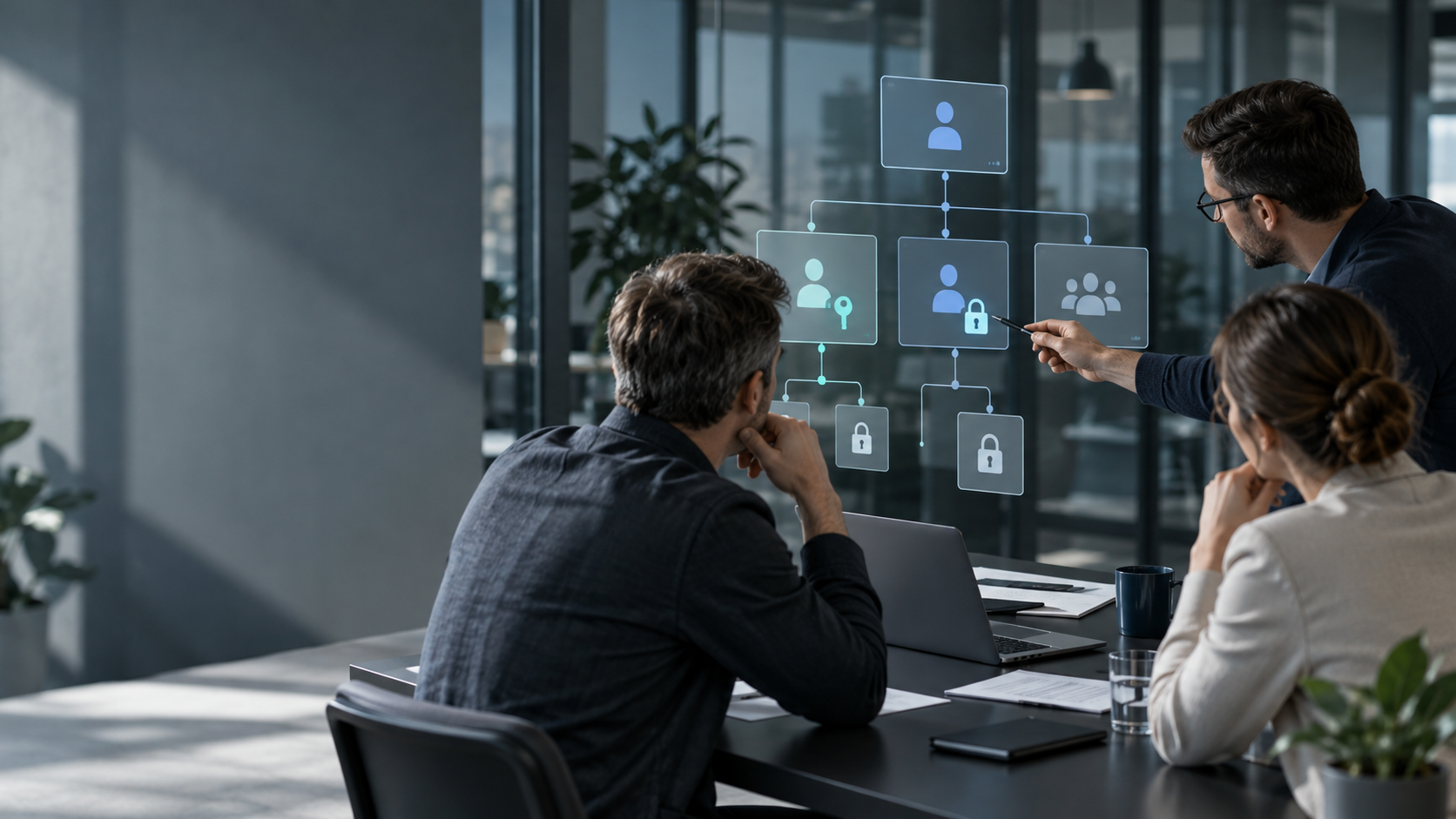 Команда обсуждает роли и уровни доступа к CRM