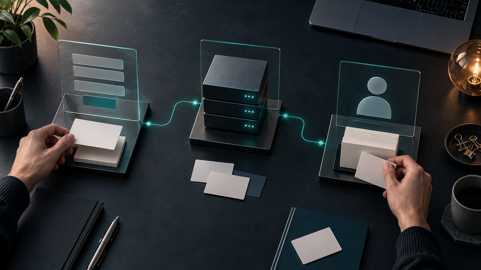 Абстрактная схема передачи заявки от формы через сервер к CRM